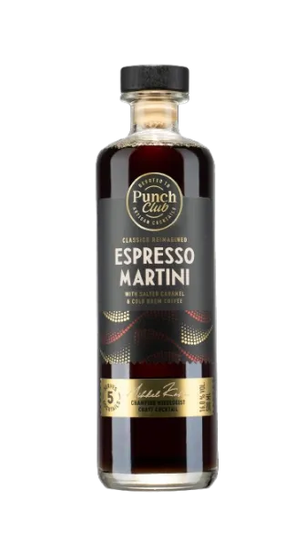 Piiritusjook PUNCH CLUB! Espresso Martini, 16%vol, 0,5L,R21/156450/21