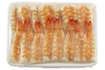 Vannamei viburhännak SUSHI EBI sushi jaoks, 3L, 8,1- 8,5cm, külmutatud,180g