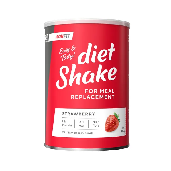Dieetkokteil maasikamaitseline Iconfit 495g
