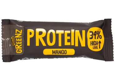 Batonėlis GREENZ PROTEIN su mangais ir šokoladu, 32 g