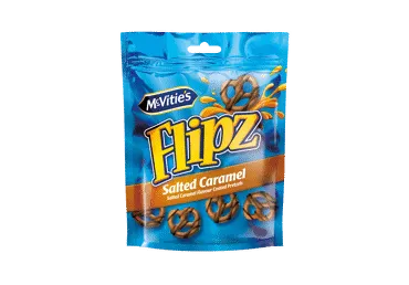 Breceliai FLIPZ, sūrios karamelės skonio, 90 g