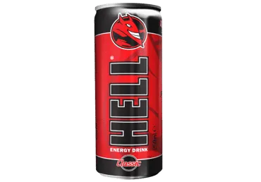 Gazuotas energinis gėrimas HELL CLASSIC, 250 ml