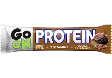 Kakavinis baltyminis batonėlis GO ON PROTEIN, 50 g