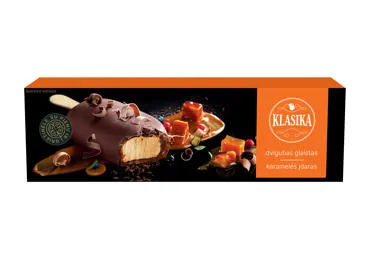 Karameliniai ledai KLASIKA su dvigubu glaistu, 70 g