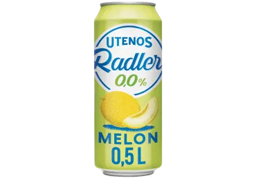 Nealkoholinis UTENOS alaus kokteilis RADLER, melionų skonio, 500 ml