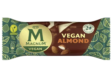 Valg. vaniliniai ledai MAGNUM VEGAN ALMOND su šokol., migd., 72 g
