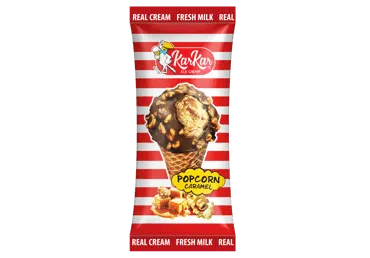 Valgomieji ledai KAR KAR, spragėsių su karamele skonio, 90 g