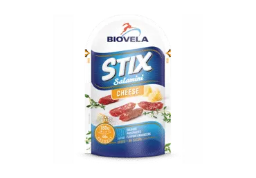 Vytintos dešrelės STIX SALAMINI CHEESE, a. r., 80 g