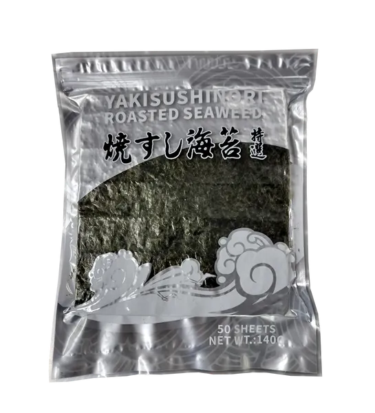 Džiovinti jūros dumbliai SUSHI NORI, Silver, 140 g, 50 vnt