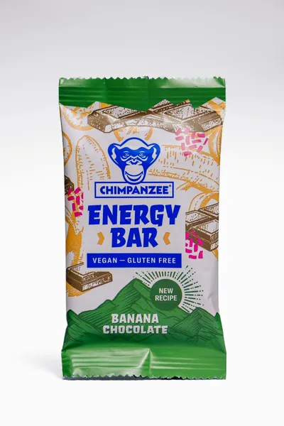 Energy bar CHIMPANZEE, with chocolate and bananas, 55 g