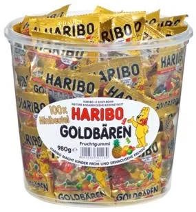 Gummies HARIBO, Goldbaren, mini, 980 g