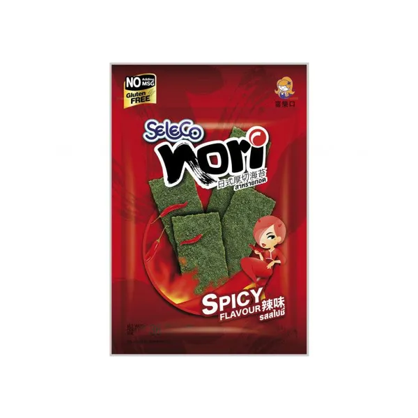 Seaweed snack, crispy, spicy, 36 g