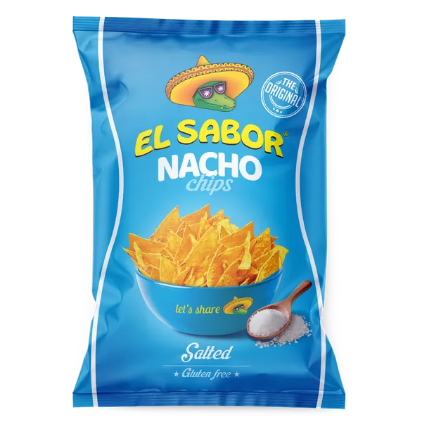 Corn chips EL SABOR, with salt, 100g