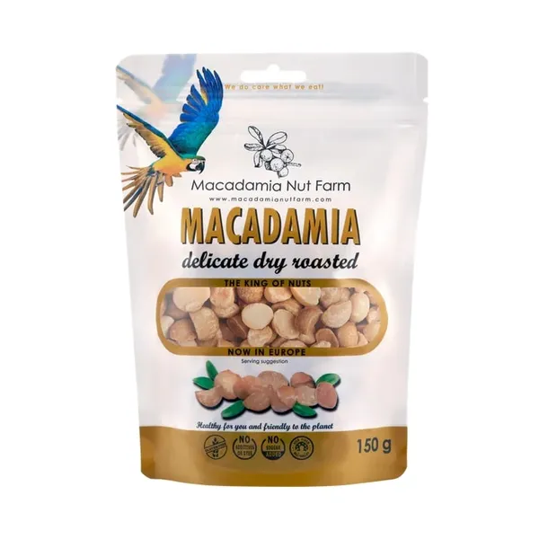 Macadamia nuts MACADAMIA NUT FARM, kernels, roasted, 150 g