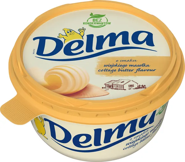 Margarinas DELMA, sviesto skonio 39% rieb.,450g