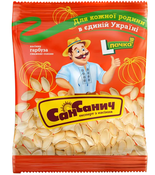 Pumpkin seeds SAN SANICH, roasted, with salt, 140 g
