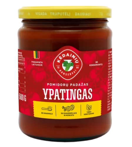 Pomidorų padažas KĖDAINIŲ, Lietuviškas, Ypatingas, 500g