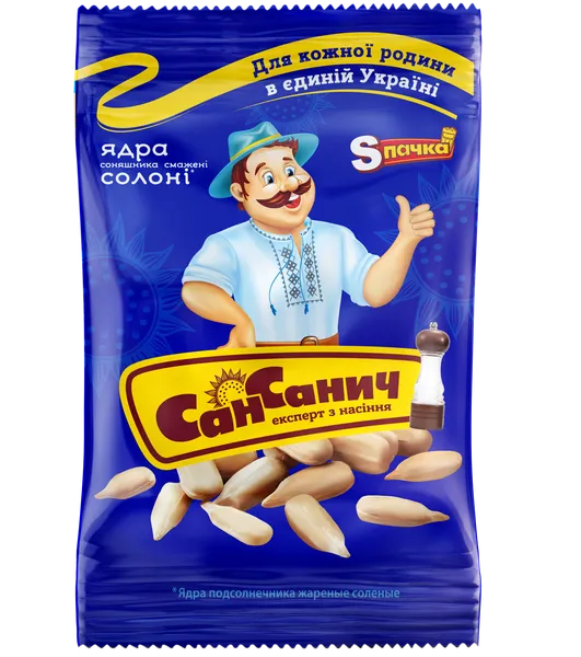 Sunflower kernels SAN SANICH, roasted, with salt, 100 g