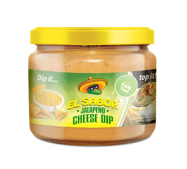 Cheese sauce dip EL SABOR, cheddar flavor, with jalapeno, 300 g
