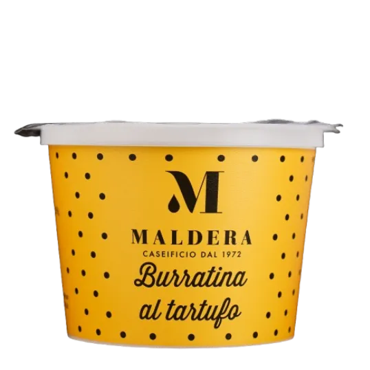 Cheese Burrata MALDERA with truffle, 30% fat, 125 g