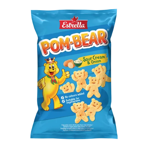 ESTRELLA POM-BEAR with soure cream and onions 65 g