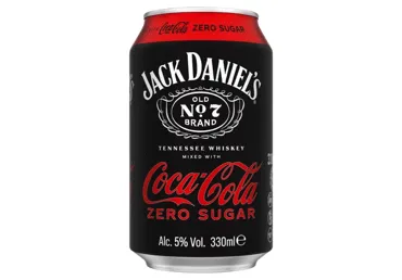 Alk.k.JACK DANIEL'S&Cola Zero 5% 0,33L D