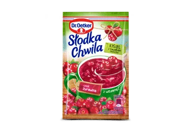 Ātri pagatavojams ķīselis ar dzērveņu garšu DR.OETKER 32,5g