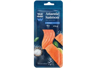 Atlantijas laša fileja sālīta WELL DONE 170g