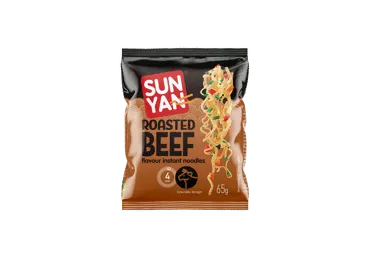 Ātri pagatavojamas nūdeles SUN YAN ar lielllopu gaļas garšu 65g