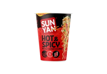 Ātri pagatavojamas nūdeles SUN YAN asa garša 65g