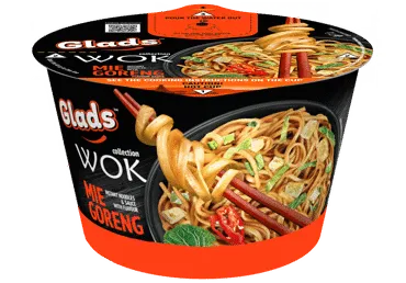 Ātri pagatavojamās nūdeles Wok Mie Goreng GLADS 95g