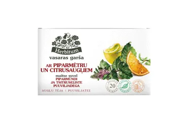 Augļu tēja HERBITUM piparmētra un citrons 20x2,5g