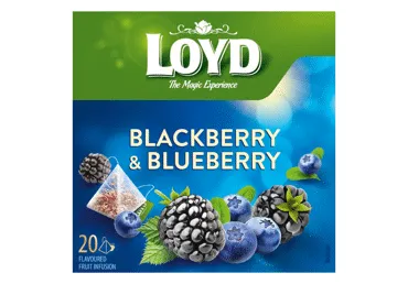 Augļu tēja LOYD kazeņu-melleņu 20x2g