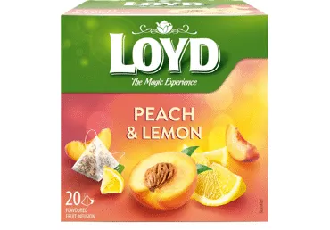 Augļu tēja LOYD persiku citronu 20x2g