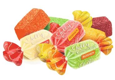 Augļu želejkonfektes ROSHEN JELLY sver.