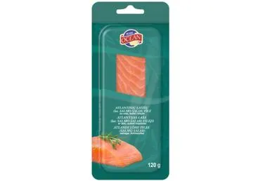 Auksti kūpināta laša fileja OCEAN 120g