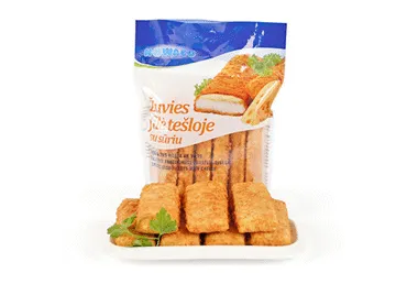 Baltās zivs filejas ar sieru panējumā 800g