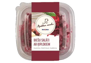 Biešu salāti ar ķiplokiem MEISTARA MARKA 500g