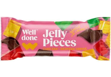 Biezpiena sieriņš ar želejas gabaliņiem WELL DONE 45g  