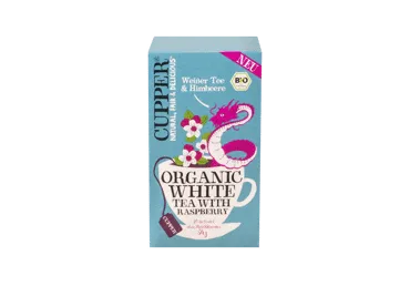 BIO baltā tēja ar avenēm CUPPER 20x1,7g