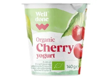 BIO jogurts ķiršu WELL DONE 140g 