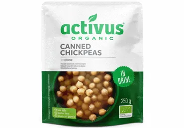 BIO konservēti aunazirņi ACTIVUS 250g