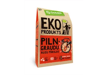 BIO pilngraudu auzu pārslas DOBELE 500g