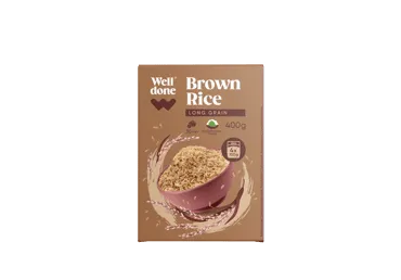 Brūnie rīsi WELL DONE 4x100g