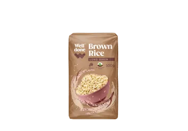 Brūnie rīsi WELL DONE 500g