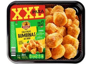 Cāļa gaļas bumbiņas ar sieru XXL 1.0 kg