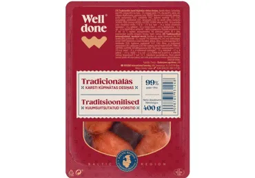 Cepamdesas Tradicionālas karsti kūpinātas WELL DONE 400g