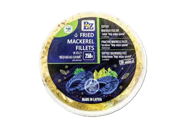 Cepta makreles fileja želejā 250g
