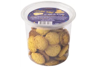 Cepumi Mini ar sieru un sezamu 200g