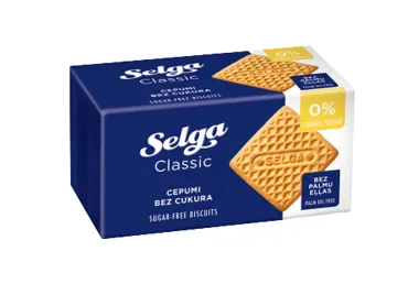 Cepumi Selga Klasika bez cukura ar saldinātaju 180g
